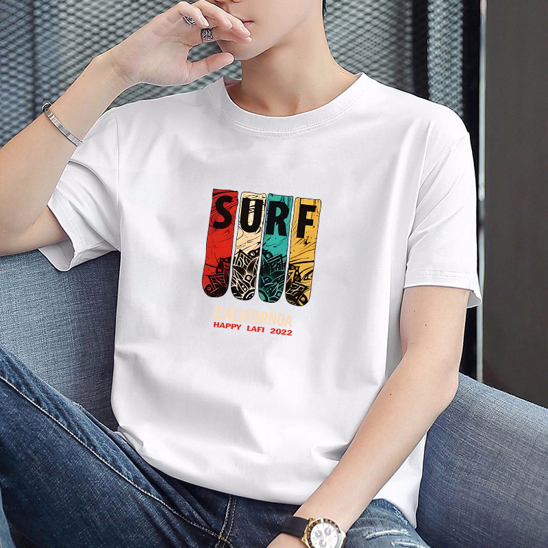2026 โรงงานขายตรงเสื้อยืดแขนสั้นผู้ชายอินเทรนด์ครึ่งแขนBottomingเสื้อผู้ชายแฟชั่นอินเทรนด์All-Matchร