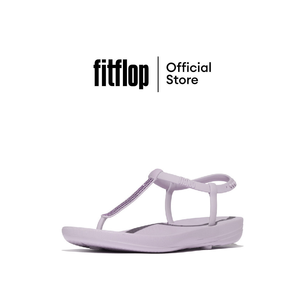 FITFLOP IQUSHION SPLASH FLOWER T-BAR รองเท้าแตะผู้หญิง รุ่น A6U-C53 สี PINK