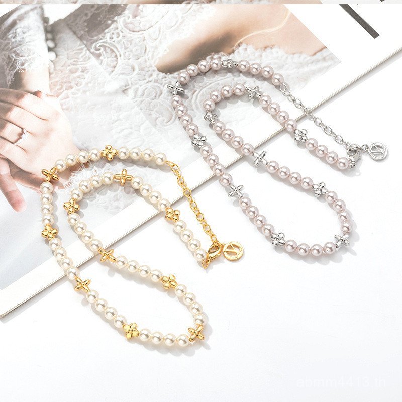 รู้สึกโซ่สร้อยคอมุก Niche สไตล์ใหม่ Clavicle CHAIN เครื่องประดับระดับไฮเอนด์โรงงาน Classy แฟชั่นเสื้