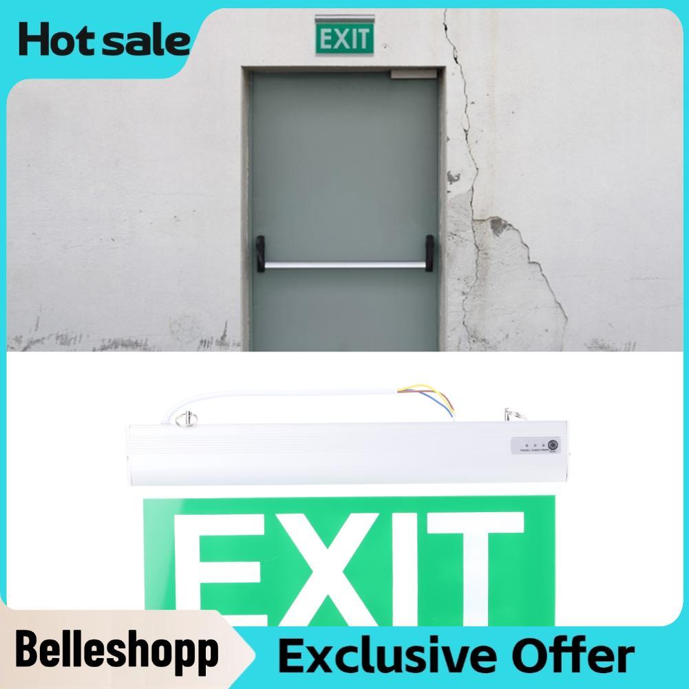 Belleshopp Belleshopp Nannday LED ป้ายทางออกฉุกเฉินไฟอะคริลิค 3W 12 LEDs Combo ความปลอดภัย Evacuatio