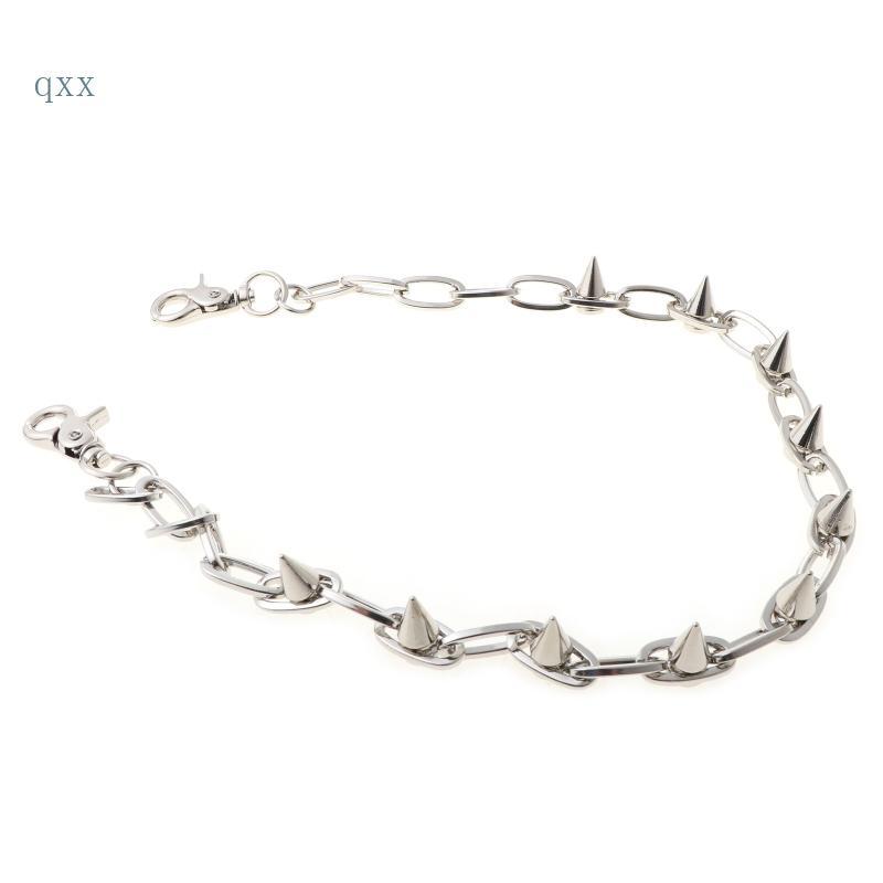 CH * Hip Hop Spike Chain Rock Pocket Chains Secure Travel Wallet Chain Vintage Punk Jean Chains KeyC
