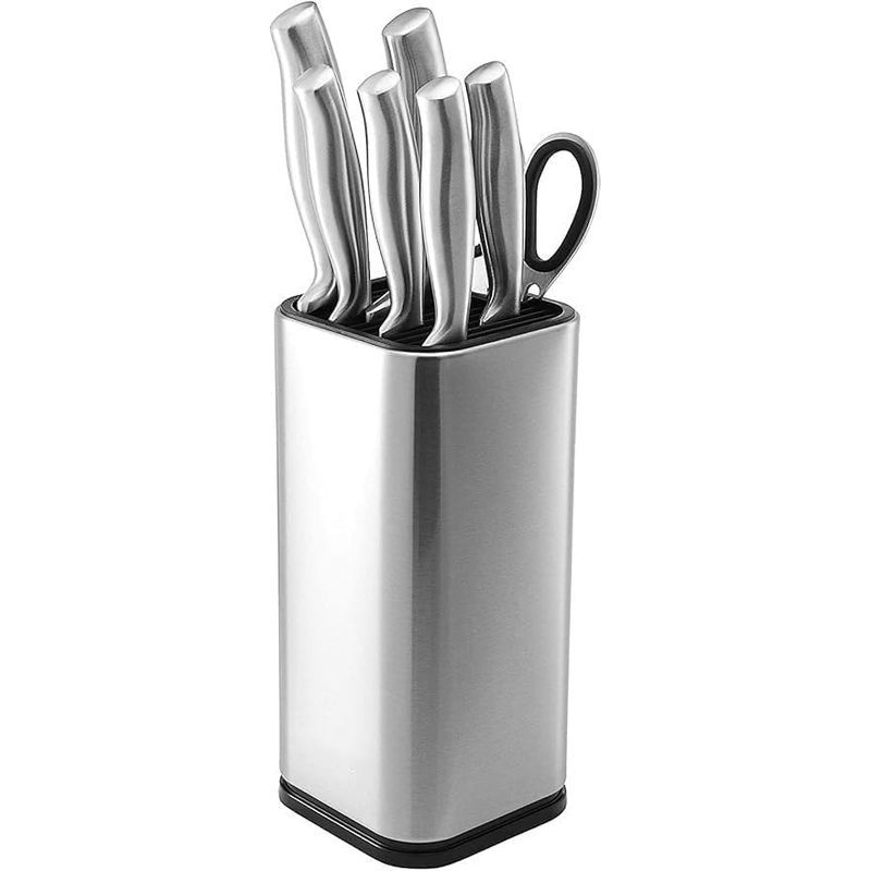 Kitchen Knife Holder,Stainless Steel Universal Knife Block Holder,Edge-Protect Knife Storage Organiz