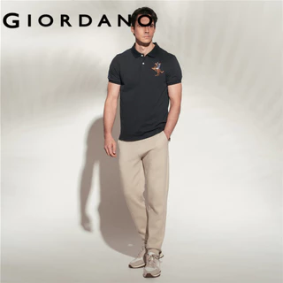 GIORDANO เสื้อโปโลผู้ชาย Men's Slim Napoleon Polo 01016210