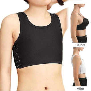 【มีสินค้าพร้อมส่ง】 เสื้อกั๊กรัดหน้าอก มีตะขอปรับขนาด สำหรับหน้าอกใหญ่ ระบายอากาศดี ทอม Chest Binder