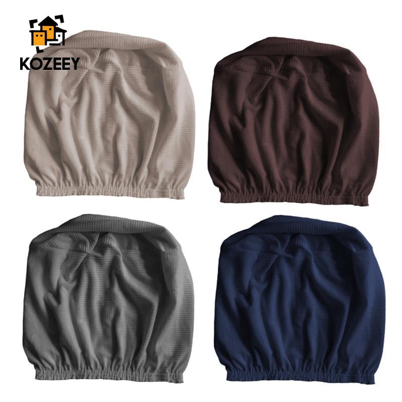 KOZEY Round Ottoman Slipcover Elastic Protector Stretch Stool Cover Shield for Chair Comfort in Fami