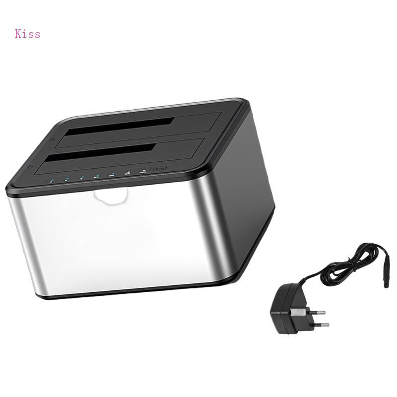 Kiss Double Bay Enclosure โคลนออฟไลน์สําหรับกล่องไดรฟ์ 5in 3 5in 2 กล่องสูงสุด 40TB