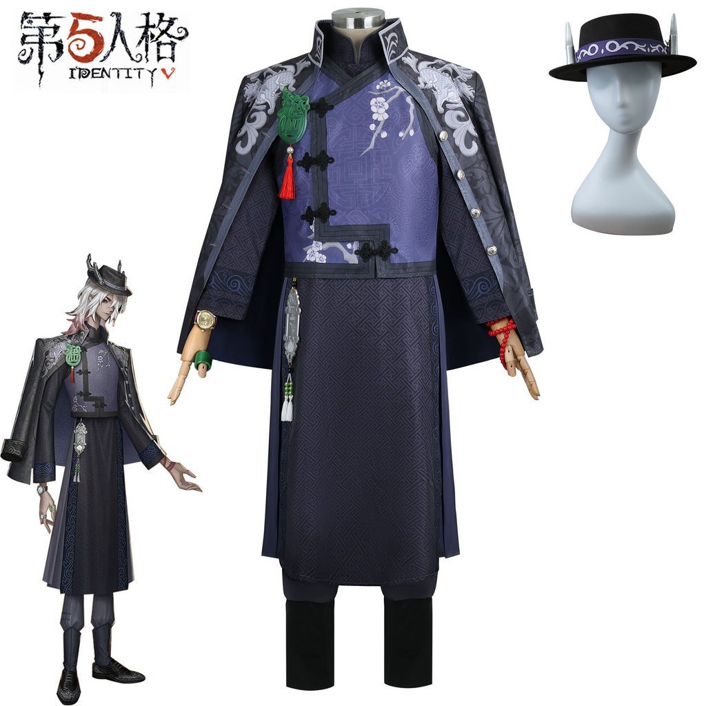 Kirin cos ร่ม Sudo อะนิเมะที่ห้าบุคลิกภาพเครื่องแต่งกายคอสเพลย์ Soul สีดําสีขาวการ์ตูนธุรกิจเกม Impe