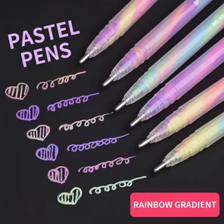 6ชิ้นเจลGlitterปากกาไฮไลท์ชุด-1.2มิลลิเมตรVibrantสีเรียบเขียนเหมาะสําหรับวารสารDIYงานฝีมือการ์ดอวยพร