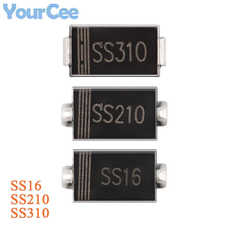 50 ชิ้น SS210 SMAG 100 โวลต์ 2A Schottky ไดโอด Diodo Barrier Rectifier SS16 SS210 SS310
