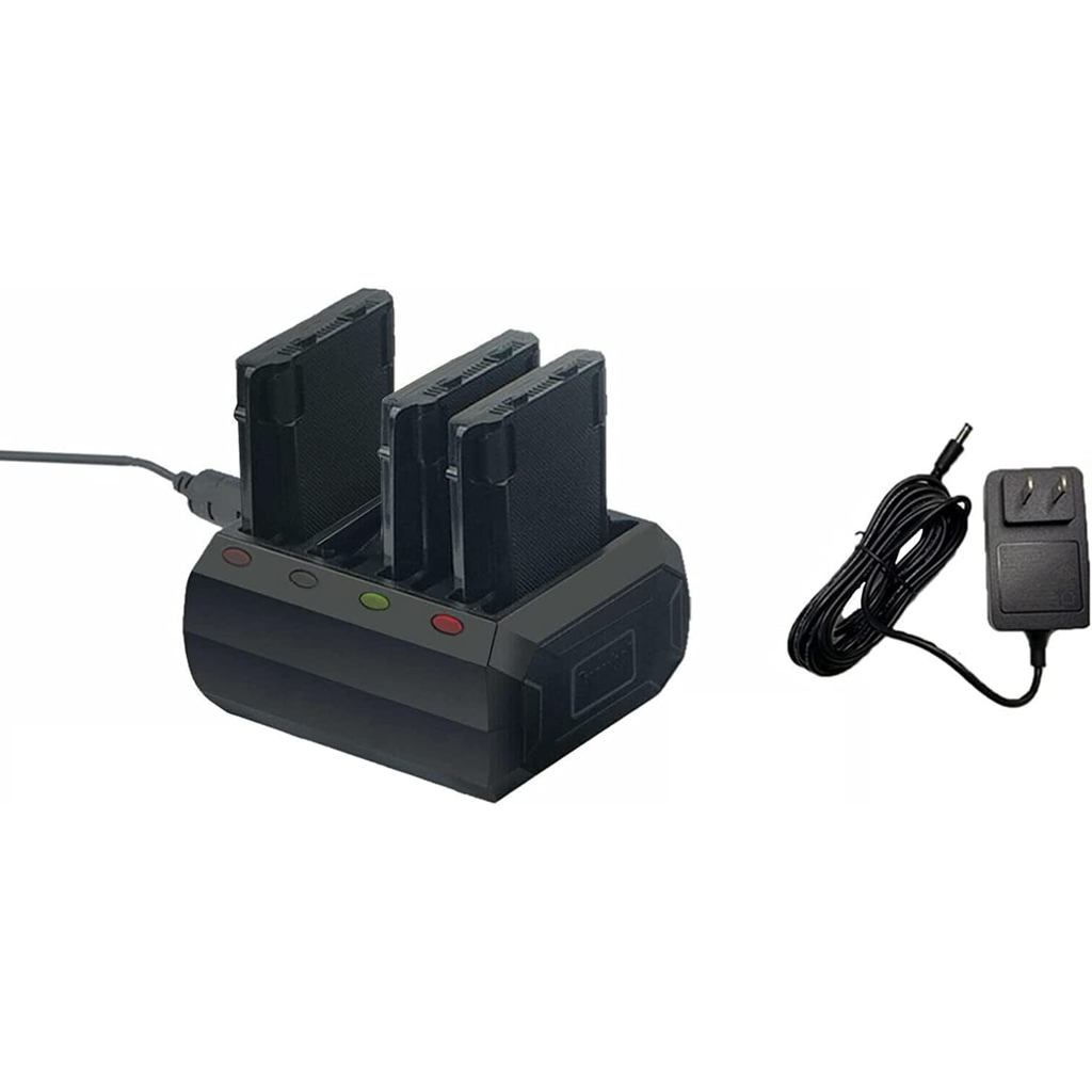 4-Slot ชาร์จ Cradle สําหรับ Zebra สัญลักษณ์ TC70 TC70X TC72 TC77 แบตเตอรี่ Charger Cradle พร้อมอะแดป