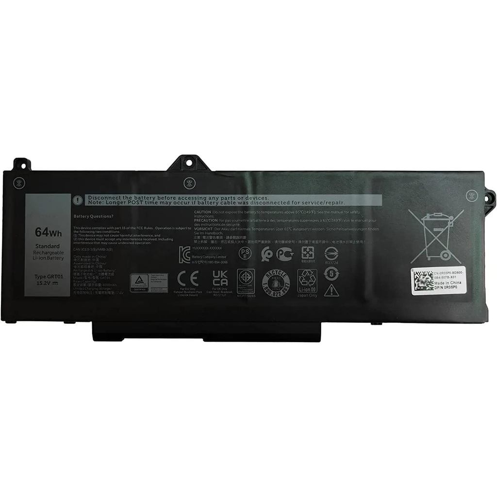 GRT01 00P3TJ 0P3TJ 0R05P0 R05P0 9JRV0 05RGW แบตเตอรี่แล็ปท็อปเข้ากันได้กับ Dell Latitude 5421 5431 5
