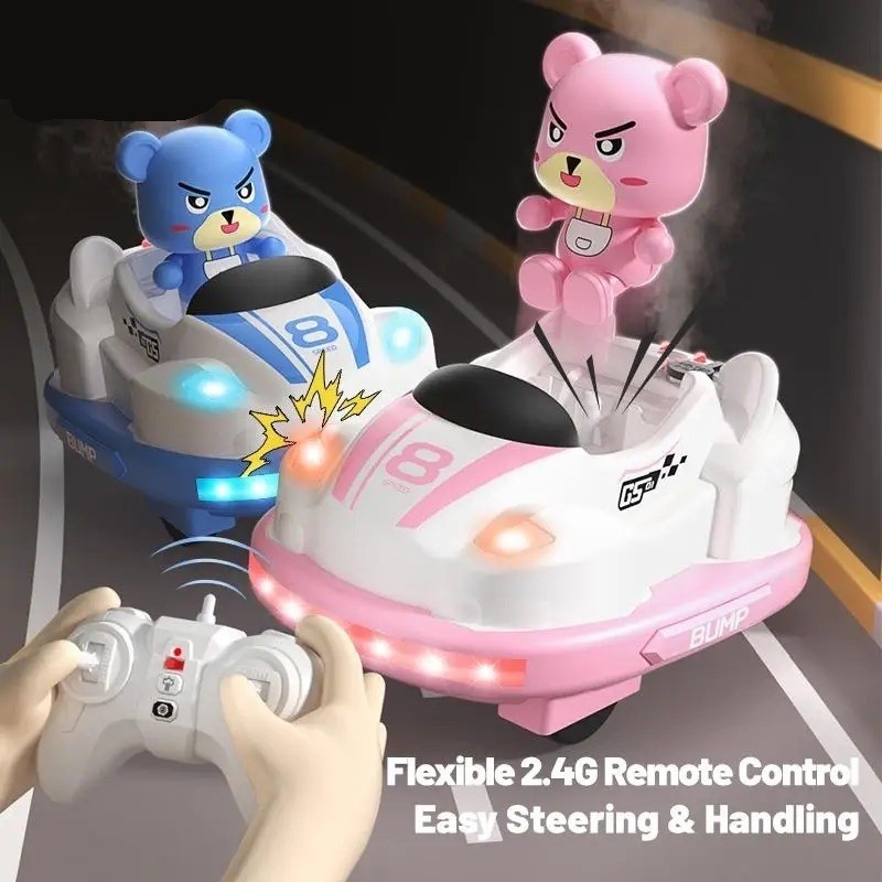 Q180 Rc กันชนรถเสียงและแสงเพลงพ่อแม่และลูกการแข่งขันปฏิสัมพันธ์ Go Kart ของเล่นเด็กสําหรับเด็กผู้ชาย