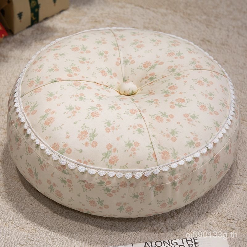 Nordic ผ้าฝ้ายหนาผ้าลินินแฟน Fresh Bay หน้าต่าง Tatami Home Breathable Friends ฟรีเบาะรองนั่งสไตล์ P