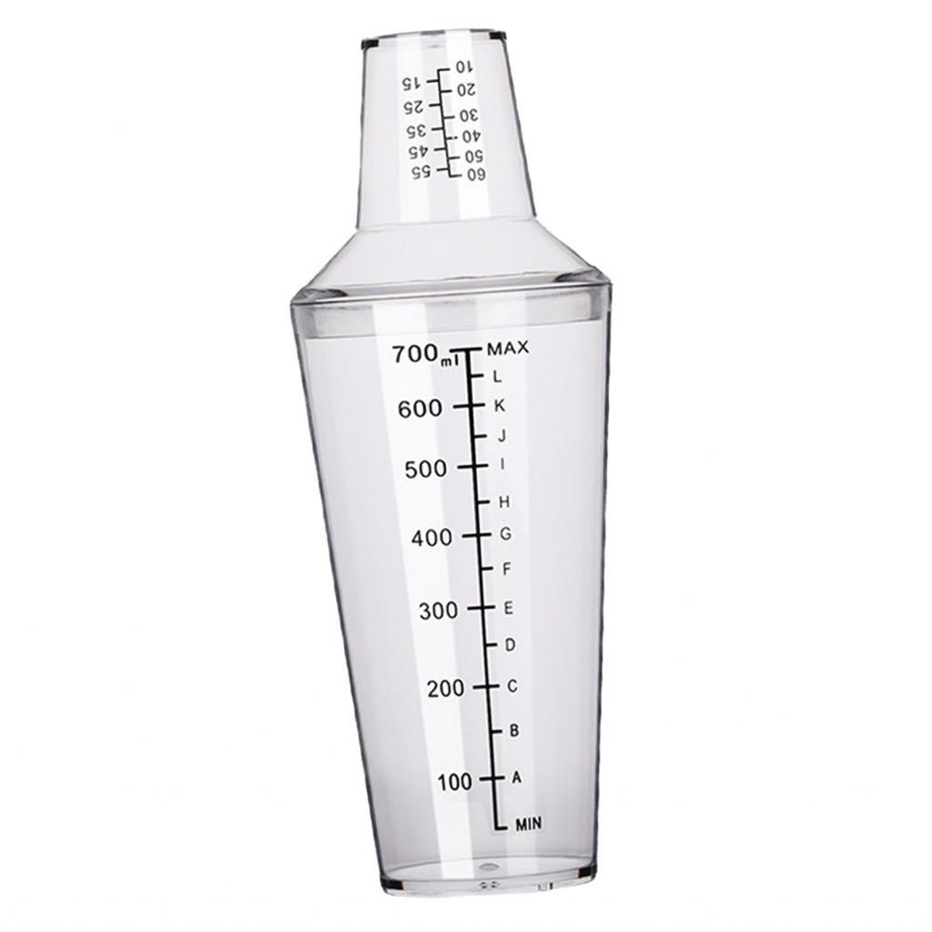 1qiwan-my 700ml เครื่องปั่นค็อกเทล Martini Drink Mixer Professional Margarita และวัด Jigger พร้อมการ