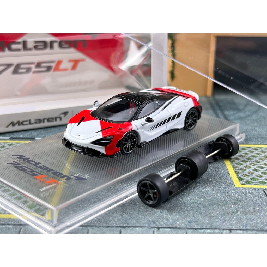 พร้อมส่ง CM รุ่น 1: 64 McLaren 765LT Mclaren Supercar โมเดลรถอัลลอย