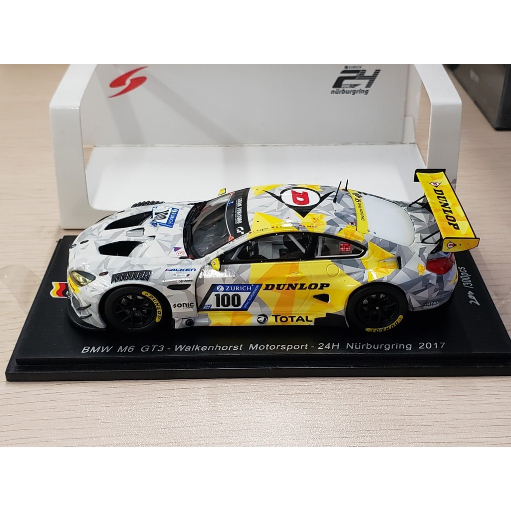 $㊋1/43 SPARK M6 GT3 BMW 43 N24 Car Model 2017 New Bergrin 24 Hour Endurance Race #100号 SP9 เกี่ยวข้อ