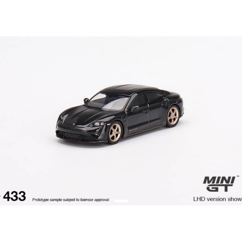 MINIGT เบอร์ 433 1/64 Porsche Taycan Turbo S Volcano Grey Metallic Brand ใหม่เท่านั้น Opened Color A