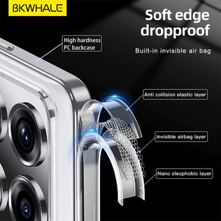 BKWHALE กรณีแม่เหล็กสําหรับ Xiaomi 17T 17 15T 15 14T Poco F6 F7 F8 Ultra X6 X7 X8 Pro Max Redmi K90 Pro Max โปร่งใสนุ่มปลอกอะคริลิคกันกระแทกเคสโทรศัพท์ฝาครอบ