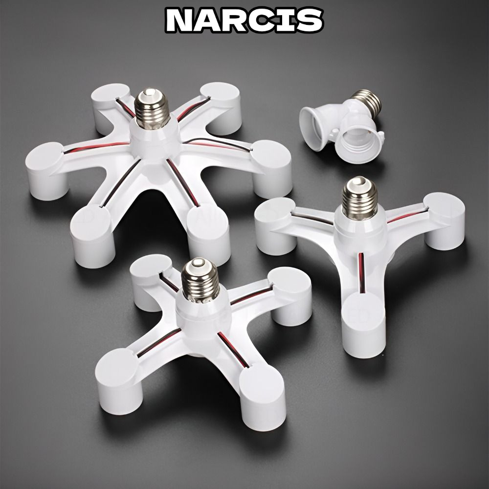 NARCIS LED Bulb Holder สําหรับ Photo Studio Base Converter Splitter Bulb Adapter Holder