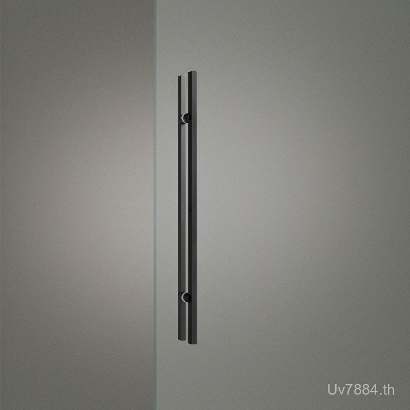 จับ Golden High-End กล่องประตูหรูหราโมเดิร์นสแตนเลสสตีลประตูกระจก 304 กรอบสีดําหนา 9U9Y