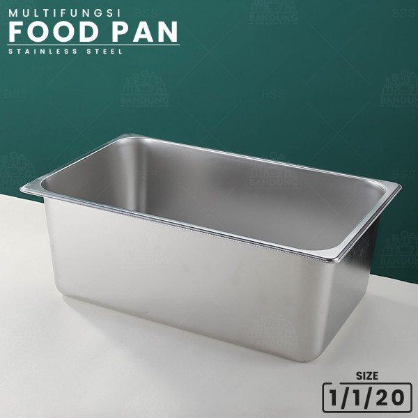 Foodpan 1/1/20 ถึง 19 ซม.ภาชนะเก็บอาหารบุฟเฟ่ต์จอแสดงผล Cafe โรงแรมร้านอาหารสแตนเลสมัลติฟังก์ชั่น