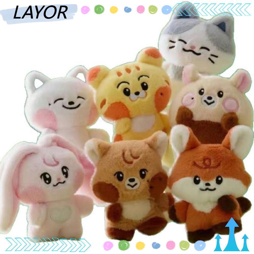 LAYOR Ive ตุ๊กตาตุ๊กตา, Kpop การ์ตูน Won Young ตุ๊กตาของเล่น, ผ้าฝ้าย Ive รูป Plushies ของขวัญ