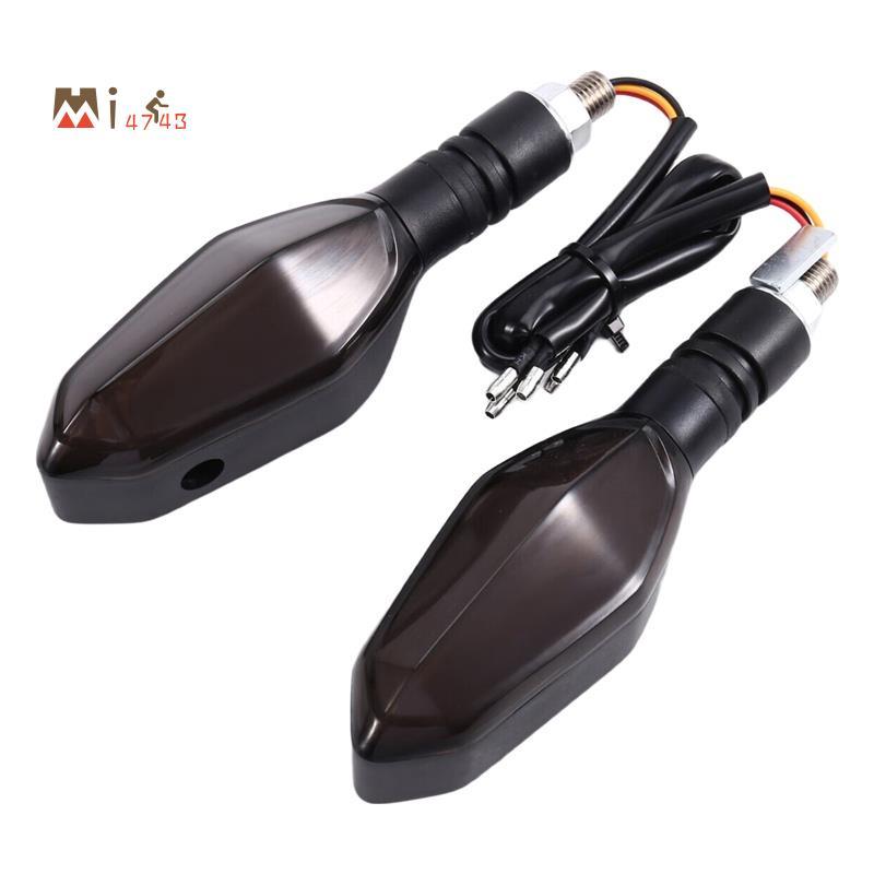 Mi4743Projection โคมไฟรถจักรยานยนต์ LED ไฟเลี้ยว 1 คู่ Mini กระพริบ Ambient ไฟเลี้ยว