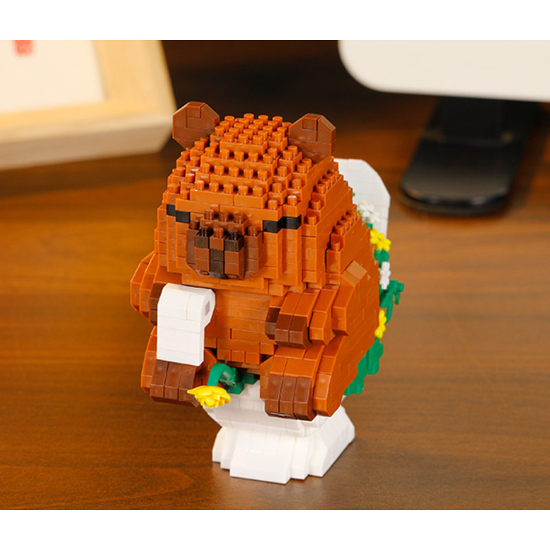 บล็อกตัวต่อ คาปิบาร่า เลโก้ Capybara ตัวต่อ บล็อกตัวต่อเลโก้ บล็อกอาคาร 3D ของเล่นเด็ก บล็อกตัวต่อจิ๋ว - รูปที่ 4
