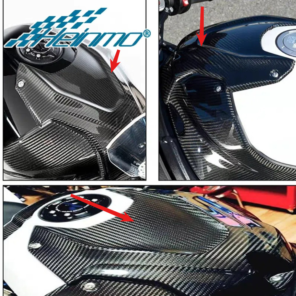 สําหรับ BMW S10000RR 19-2025/M1000RR 2-2025 100% คาร์บอนไฟเบอร์ด้านหน้าถังน้ํามันเชื้อเพลิง S1000R 2