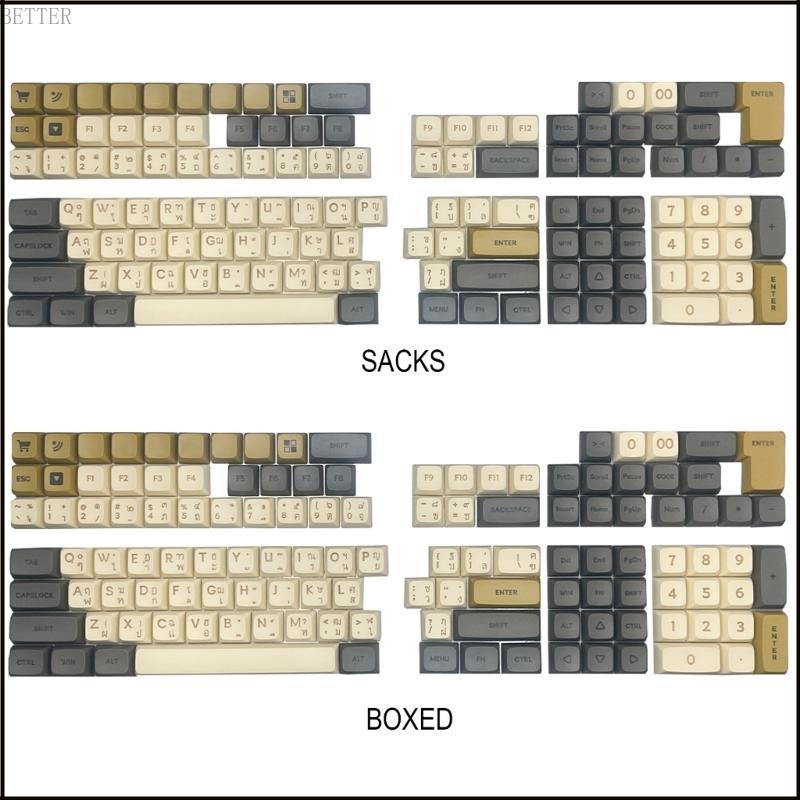 BETT XDA Keycaps ปุ่มกดตัวอักษรภาษาไทยสําหรับ 61 64 68 75 87 98 104 108 คีย์บอร์ด