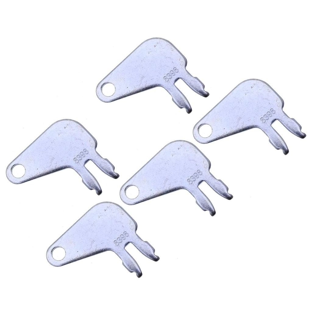 YIQI 5 PCS Master Disconnect Key 8398 8H5306 8H-5306 7N0718 สําหรับ Caterpillar CAT อุปกรณ์แบตเตอรี่