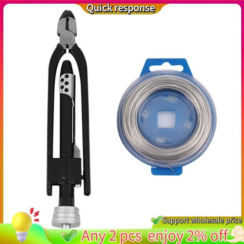 ในสต็อก-1Set Aviation Safety Wire Locking Pliers Fuse Safety Wire Twisting Pliers Set