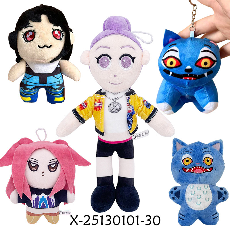 Kpop Demon Hunters Rumi Mira Zoey ของเล่นตุ๊กตา Saja ชายตุ๊กตาตุ๊กตาพวงกุญแจ Idol Collection