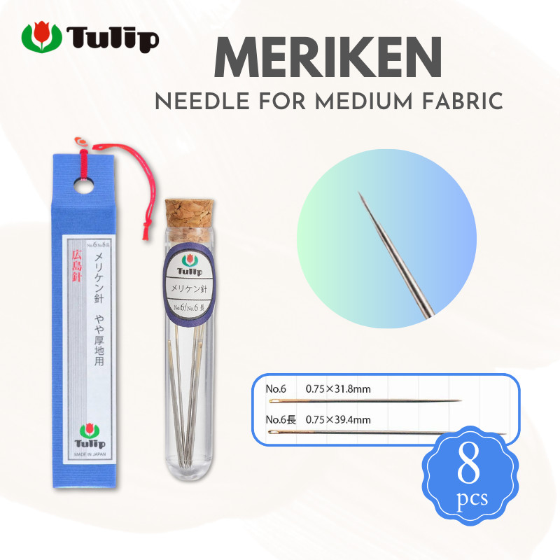 TULIP MERIKEN Needles No.6/No.6 Long for Medium Fabric THN-068