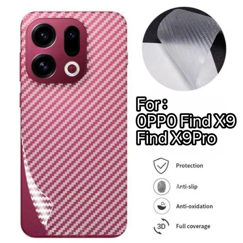 ส่งจากไทย ฟิล์มหลัง For OPPO Find X9 X9Pro ฟิล์มกันรอยคาร์บอนไฟเบอร์แบบด้าน ฟิล์มกันรอยหลังลายเคฟล่า ทนทานกันรอยขีดข่วน