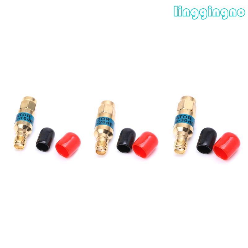 RR Golden Attenuator SMA-JK ชายหญิง RF Coaxial Attenuator 2W 0-6GHz 30db