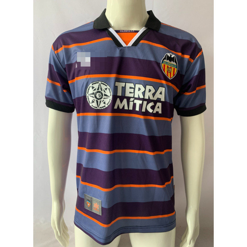 1999/00 Valencia Third Away Football Short Sleeved Retro Jersey S-XXL
