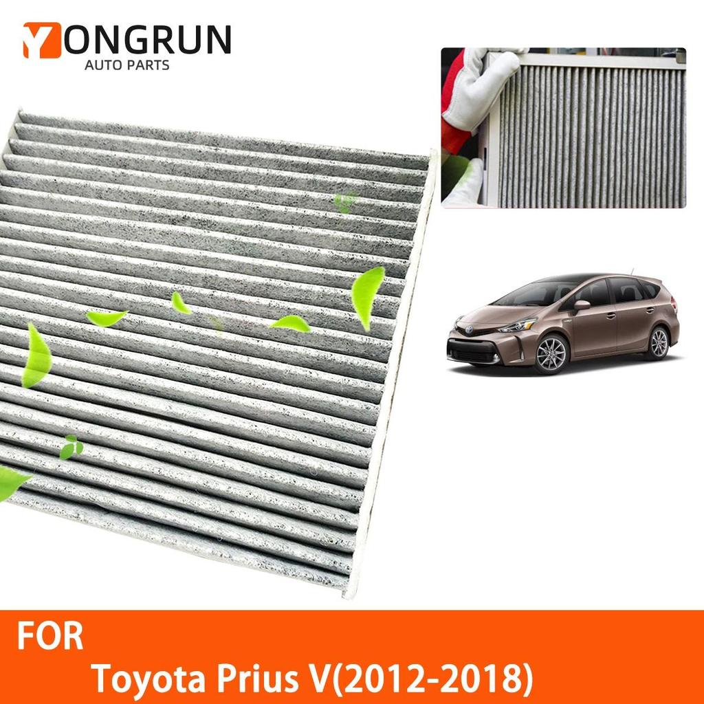 รถกรองอากาศสําหรับ Toyota Prius V 2012-2018 ตัวกรองอัตโนมัติคาร์บอนไฟเบอร์ 87139-02020 87139-02090 8