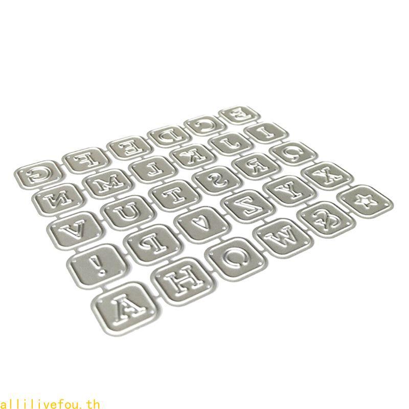 Alphabet Letters Metal Cutting Dies Stencil Scrapbooking DIY Album Stamp Paper