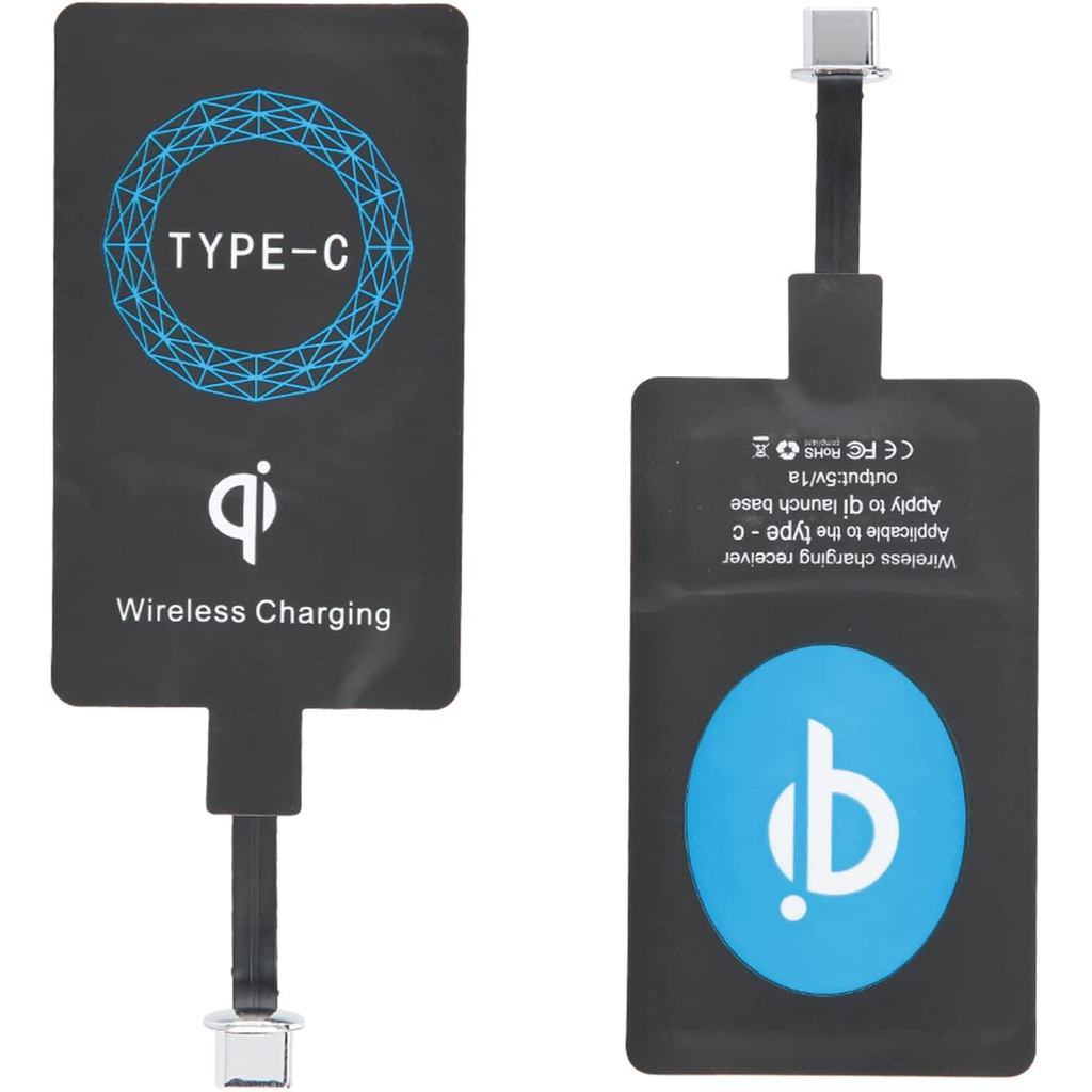 ตัวรับสัญญาณเครื่องชาร์จ, 2 ชิ้น Type C QI Charger โมดูลรับสัญญาณการชาร์จสําหรับโทรศัพท์มือถือ