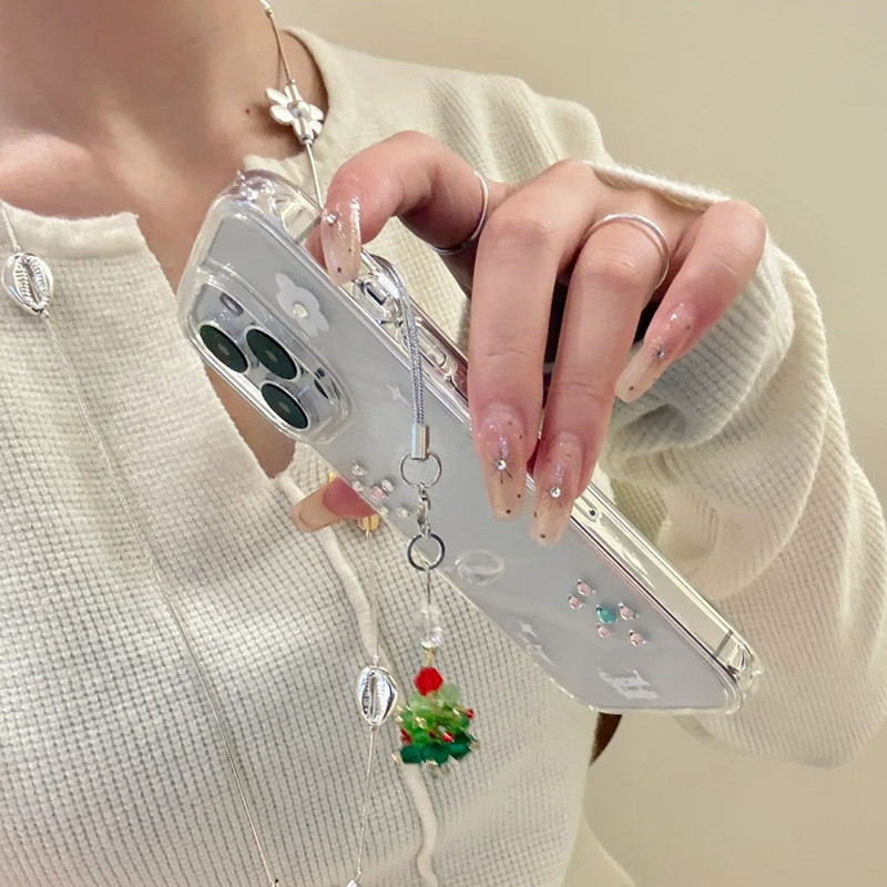 อุปกรณ์ประดับมือถือแบบสร้างสรรค์ลูกปัดโซ่ ทำมือ ขนาดเล็ก เหมาะสำหรับเป็นของขวัญในเทศกาลวันหยุด - รูปที่ 3