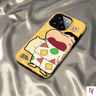 น่ารัก Crayon Shin-chan 2-in-1 Double-LayerสําหรับiPhone 17/16 Pro Max/16 Pro/15/14/13 Pro Max/12/11 Pro Max/Xs Max/7/8 Plus - สีดําAnti-Dropกันกระแทกฝาครอบป้องกัน