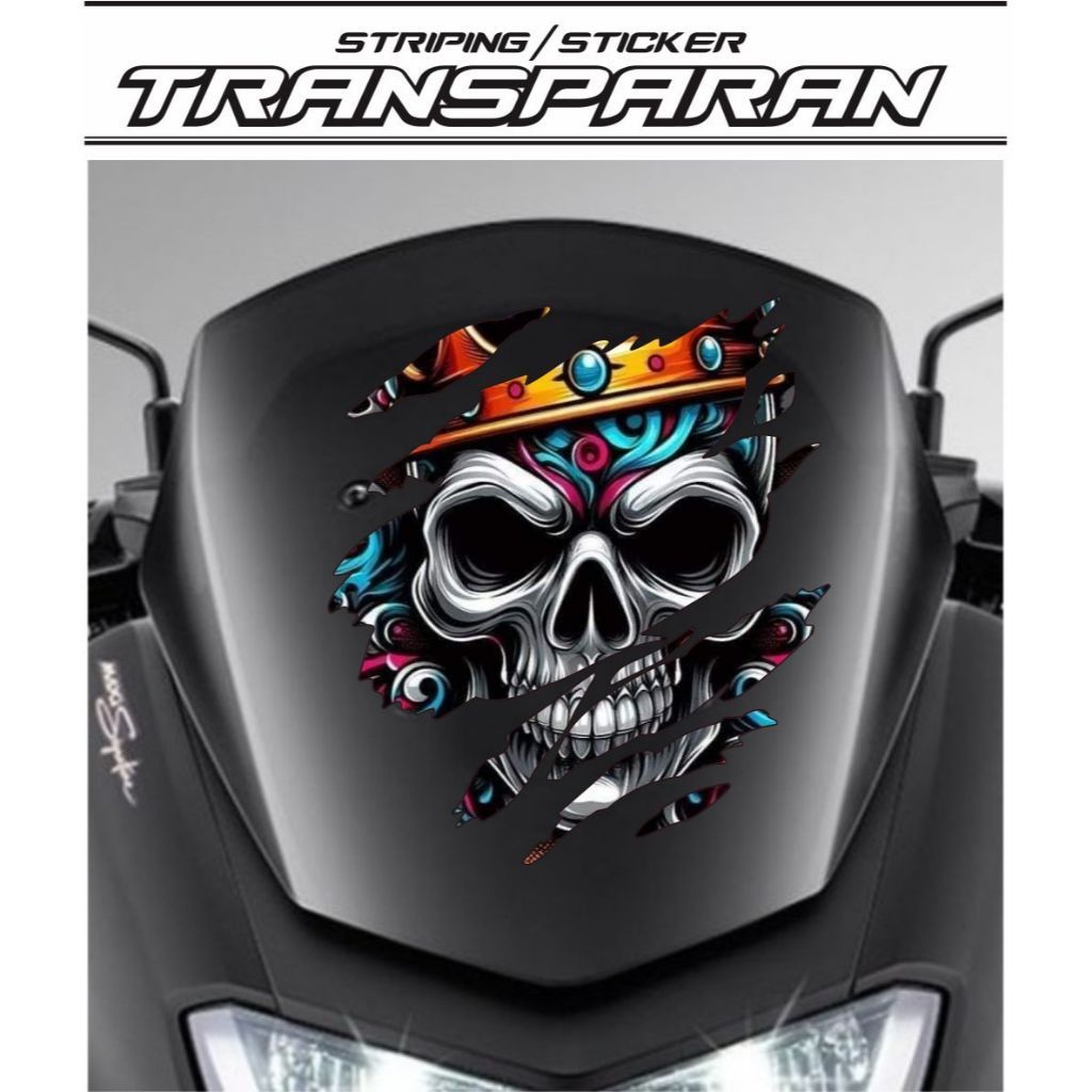 สติ๊กเกอร์ NMAX VISOR / สติ๊กเกอร์ PCX VISOR / สติ๊กเกอร์ UNIVERSAL TRANSPARENT UV CLEAR VISOR