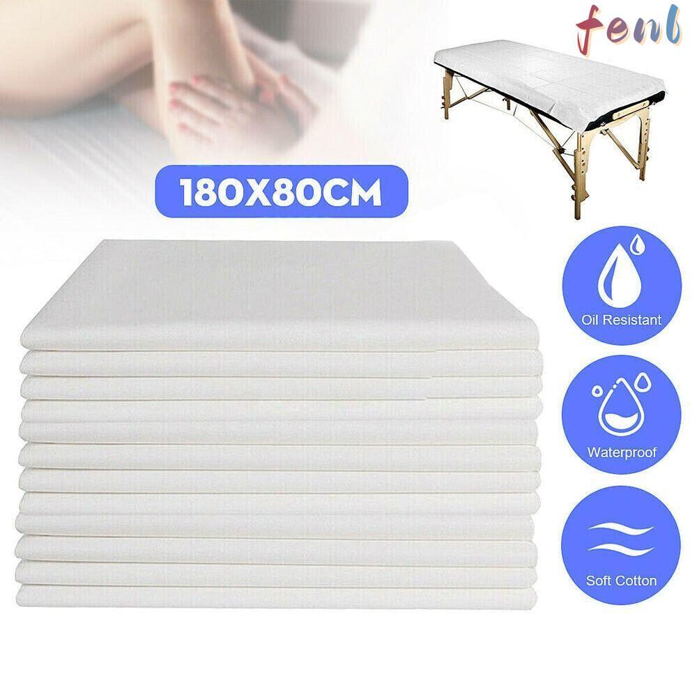 FENL 20 ชิ้นผ้าปูที่นอนความงามแบบใช้แล้วทิ้ง SPA Salon Sheet Travel Non-Woven Table Cover