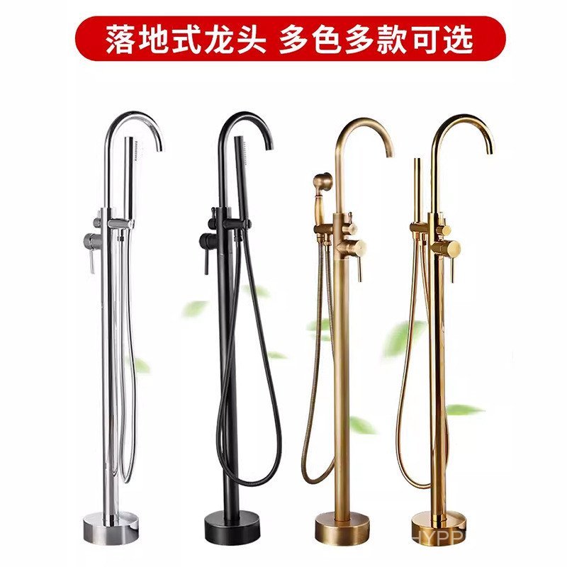 ก๊อกน้ําถังด้านข้างผนังฝักบัวถังไม้อิสระคอลัมน์ร้อนและเย็นอ่างล้างหน้าปกปิดชั้นยืนก๊อกน้ําน้ําเข้าอ่