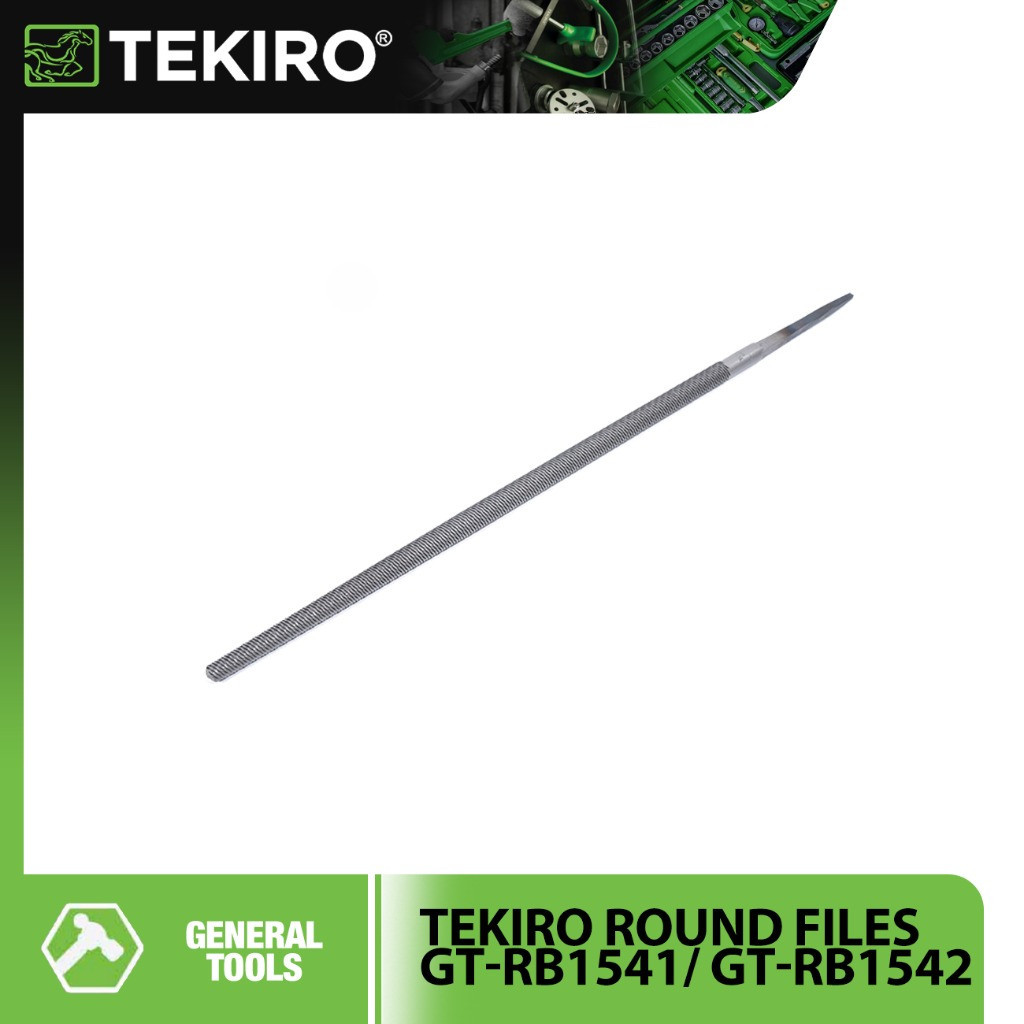 TEKIRO ไฟล์กลม Kikir Bulat [Bastard Cut GT-RB1541 - GT-RB1544]&[Smooth Cut GT-RS1537 - GT-RS1540]