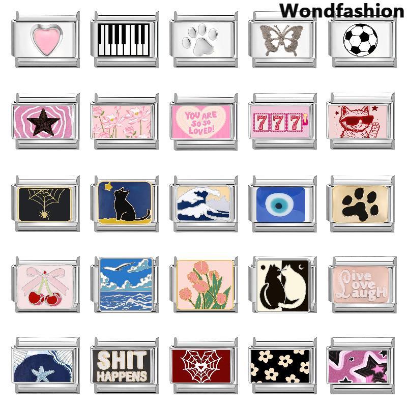 สร้อยข้อมือสแตนเลสขนาด 9 มม. DIY เครื่องประดับ retro สำหรับบุคลิกภาพและสไตล์ของคุณ