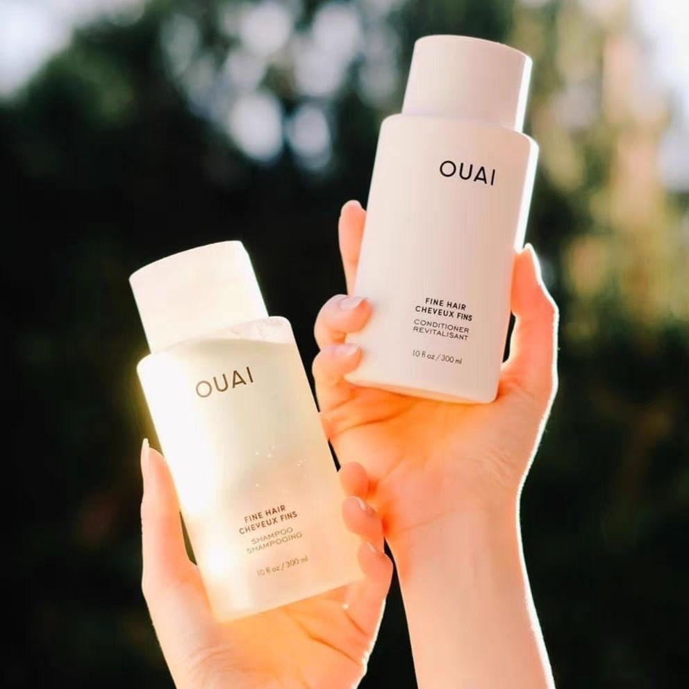 TP Spot Goods OUAI Shampoo suitable for fine and limp hair, cleansing, volumizing, and oil control30
