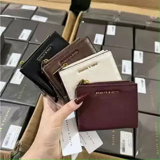 กระเป๋าสตางค์หนังPUแบบBifold/Trifold สำหรับผู้หญิง จุบัตรได้มาก มีซิป