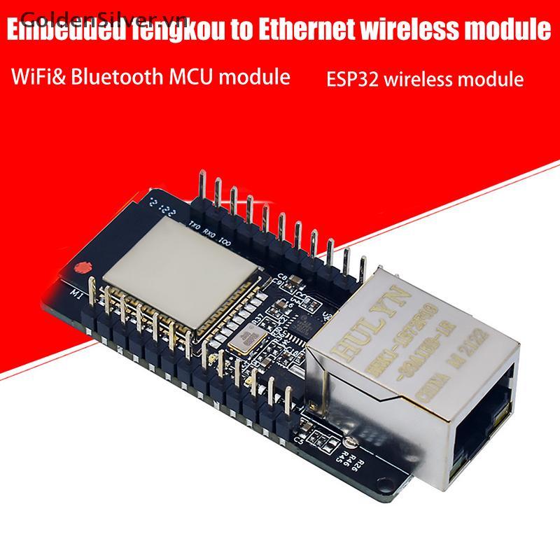 GoldenSilver WT32-ETH01 ฝังพอร์ตอนุกรมเครือข่าย patible Ethernet WIFIbo Gateway MCU ESP32 โมดูลไร้สา